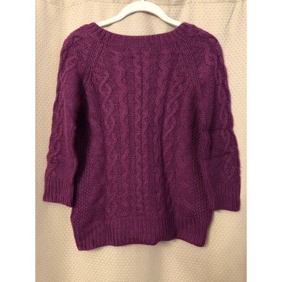 Plum wool sweater - Picture 3 of 3